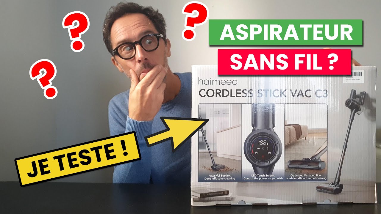 💡 Je teste un ASPIRATEUR Sans Fil Pas cher pour ne plus mordre la poussière ! (Avis & Test)