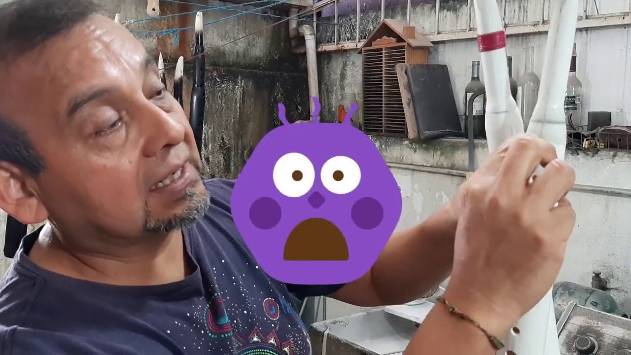 Willy sax bambu..tutorial,,construyendo el sax  P .V .C.
