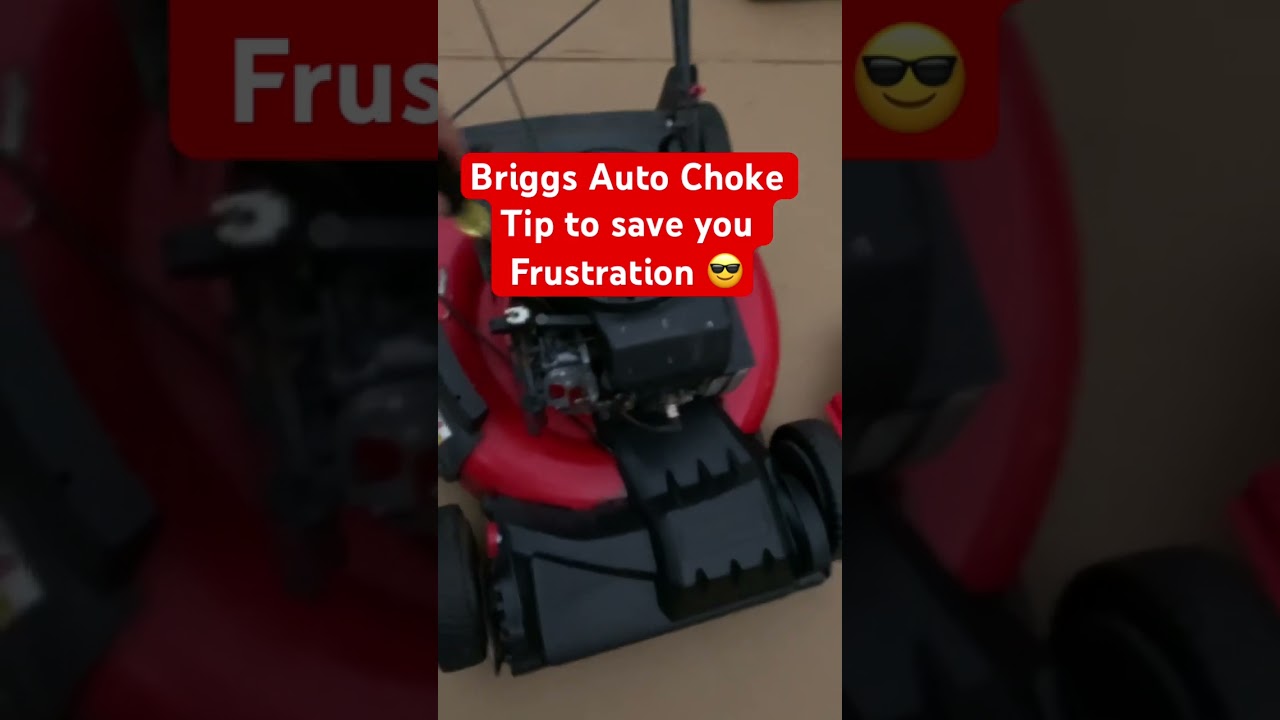 Briggs 190cc auto choke carburetor tip! #mower #carburetor