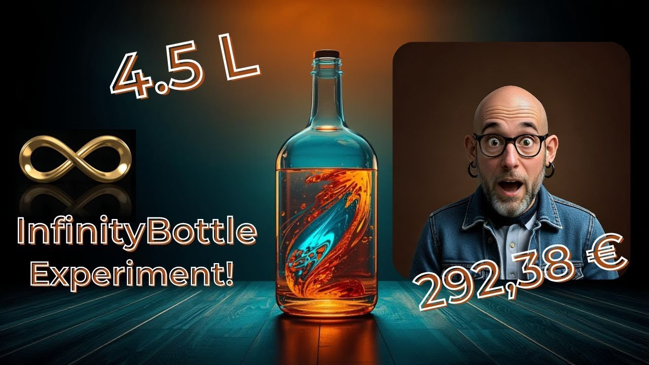 Mega Infinity Fles 4,5 liter experiment!
