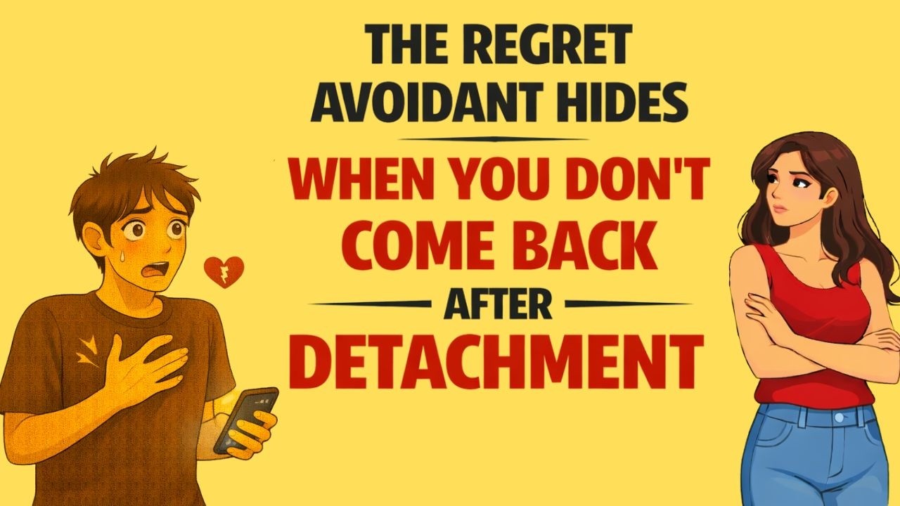 The Regret Avoidant Hides When You Don't Come Back After Detachment | Avoidant Attachment