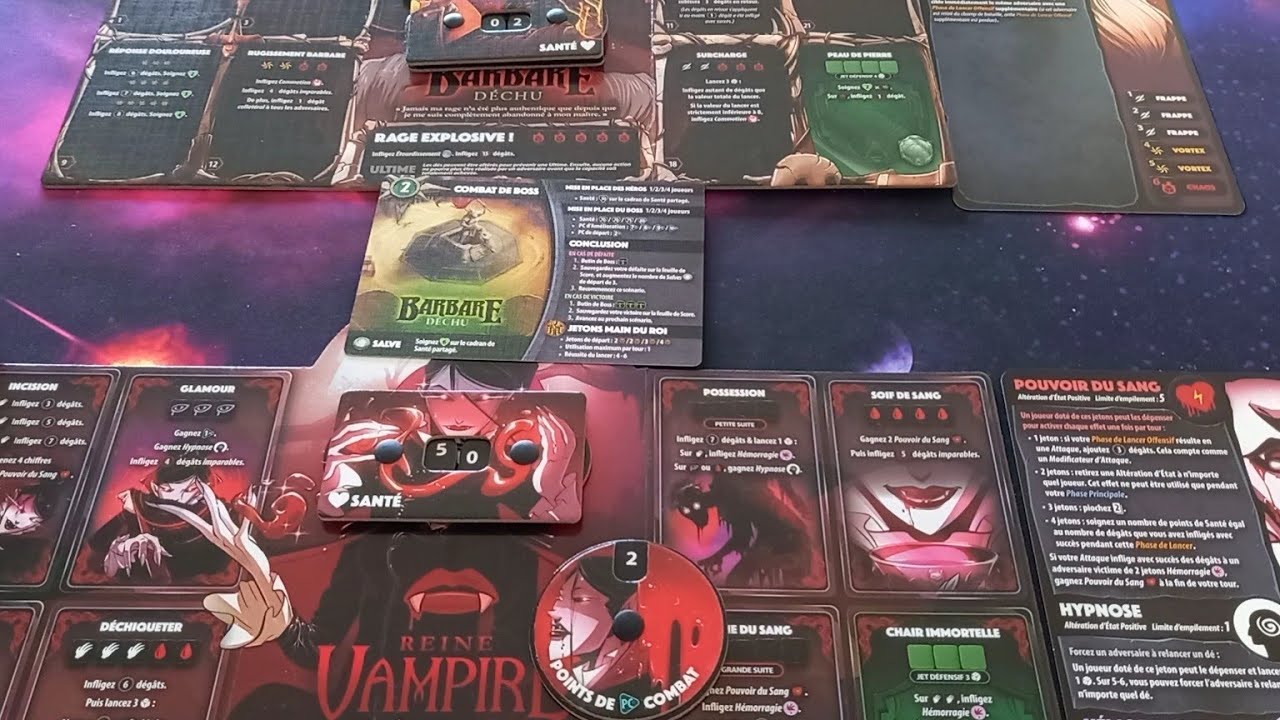 Dice Throne Aventures : La partie 2 avec la Reine Vampire 🧛‍♂️  vs Le Barbare