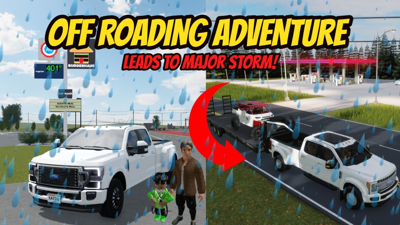 Гринвилл, Висконсин Roblox l Off Road Trip STORM EVACUATION Roleplay