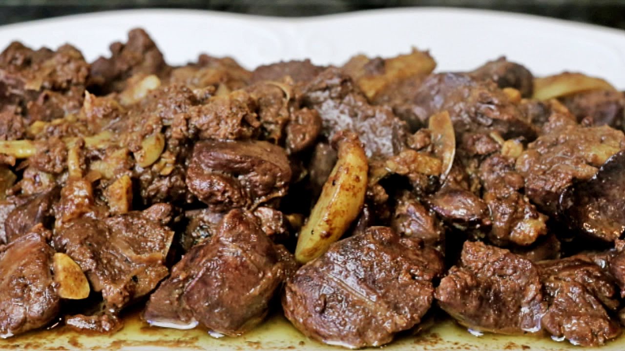 Higaditos de pollo al ajillo - Hígados de pollo en salsa de ajo