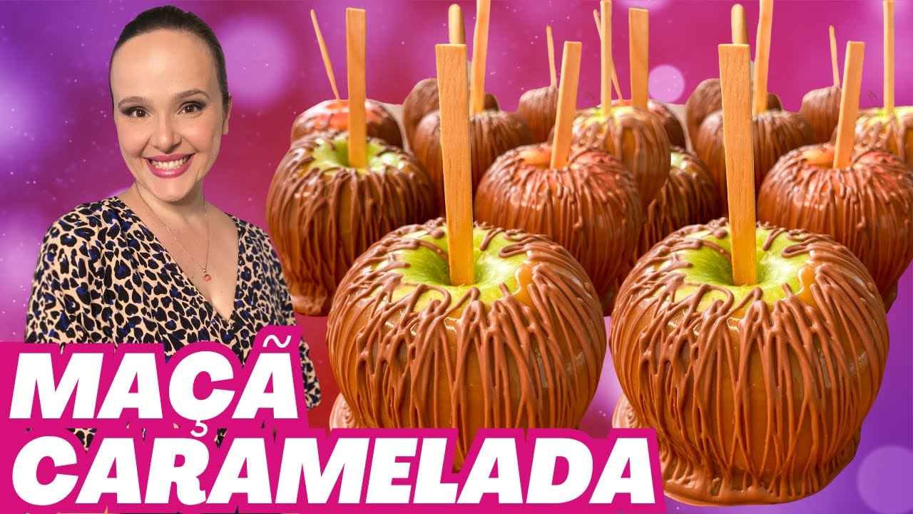 Como fazer MAÇÃ CARAMELADA americana - com CARAMELO TOFFEE