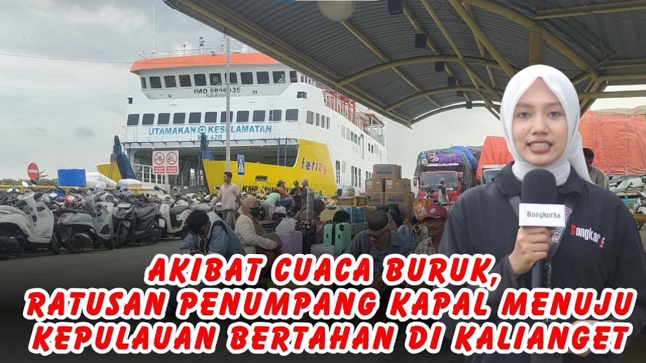 Akibat Cuaca Buruk, Ratusan Penumpang Kapal Menuju Kepulauan Bertahan di Kalianget