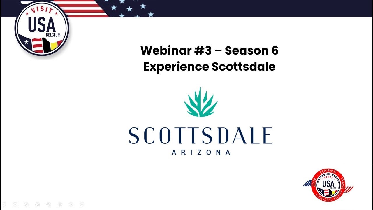 Visit USA Belgium Webinar S6E3: Experience Scottsdale