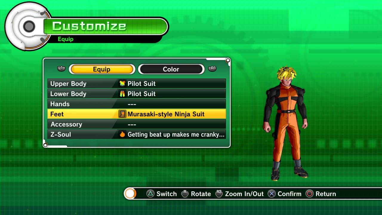 Dragon Ball Xenoverse- How to make Naruto