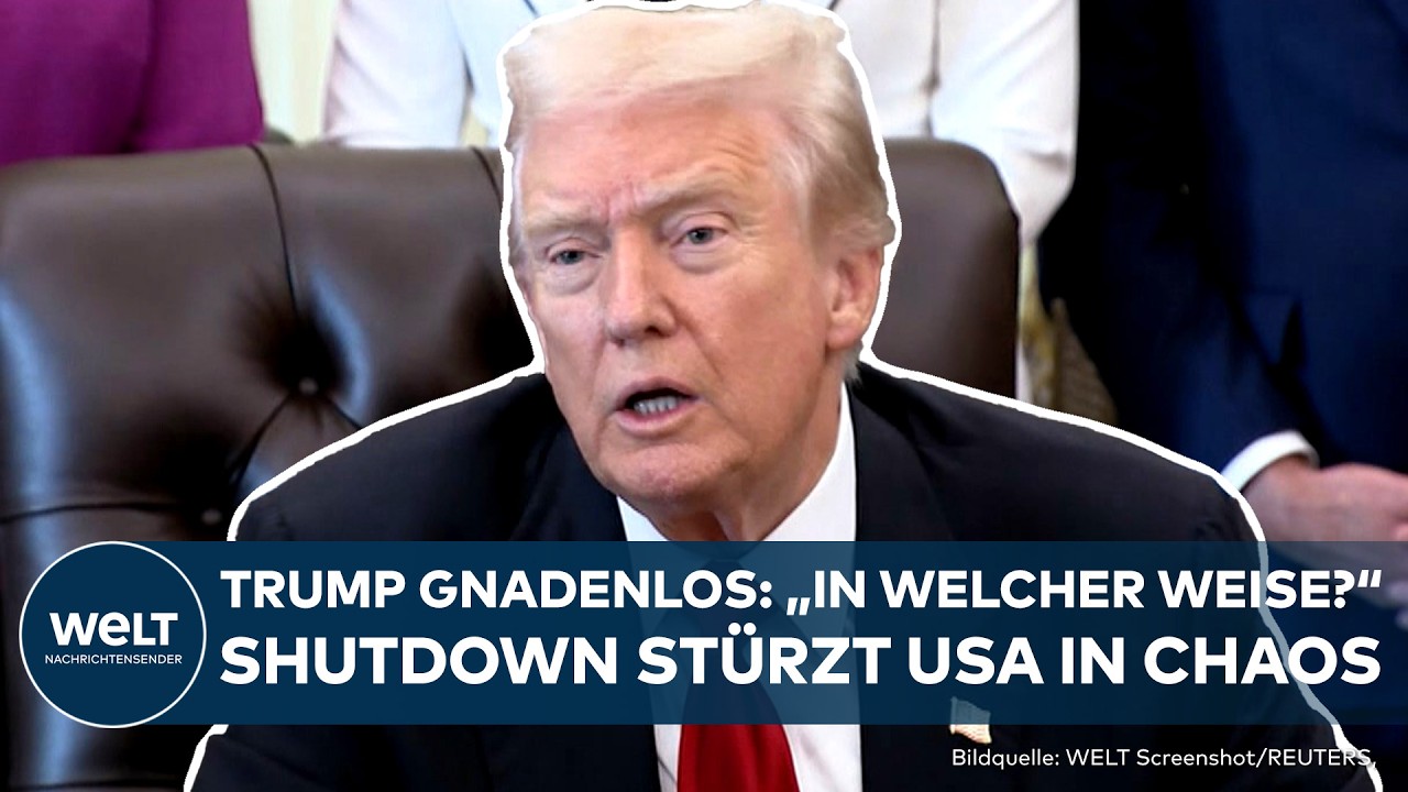 USA: Der l&auml;ngste Shutdown aller Zeiten st&uuml;rzt USA ins Chaos! Trump reagiert gnadenlos