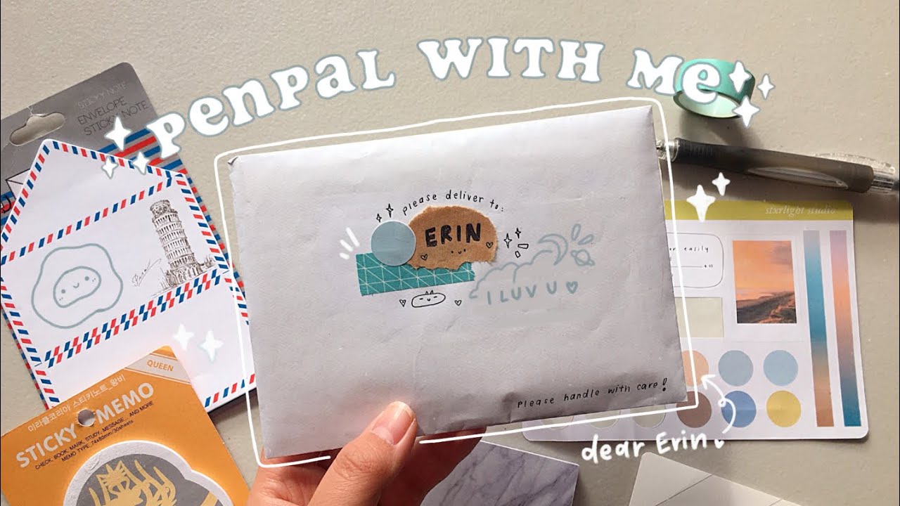 penpal with me 🍊 real time with music // my first ever penpal letter!