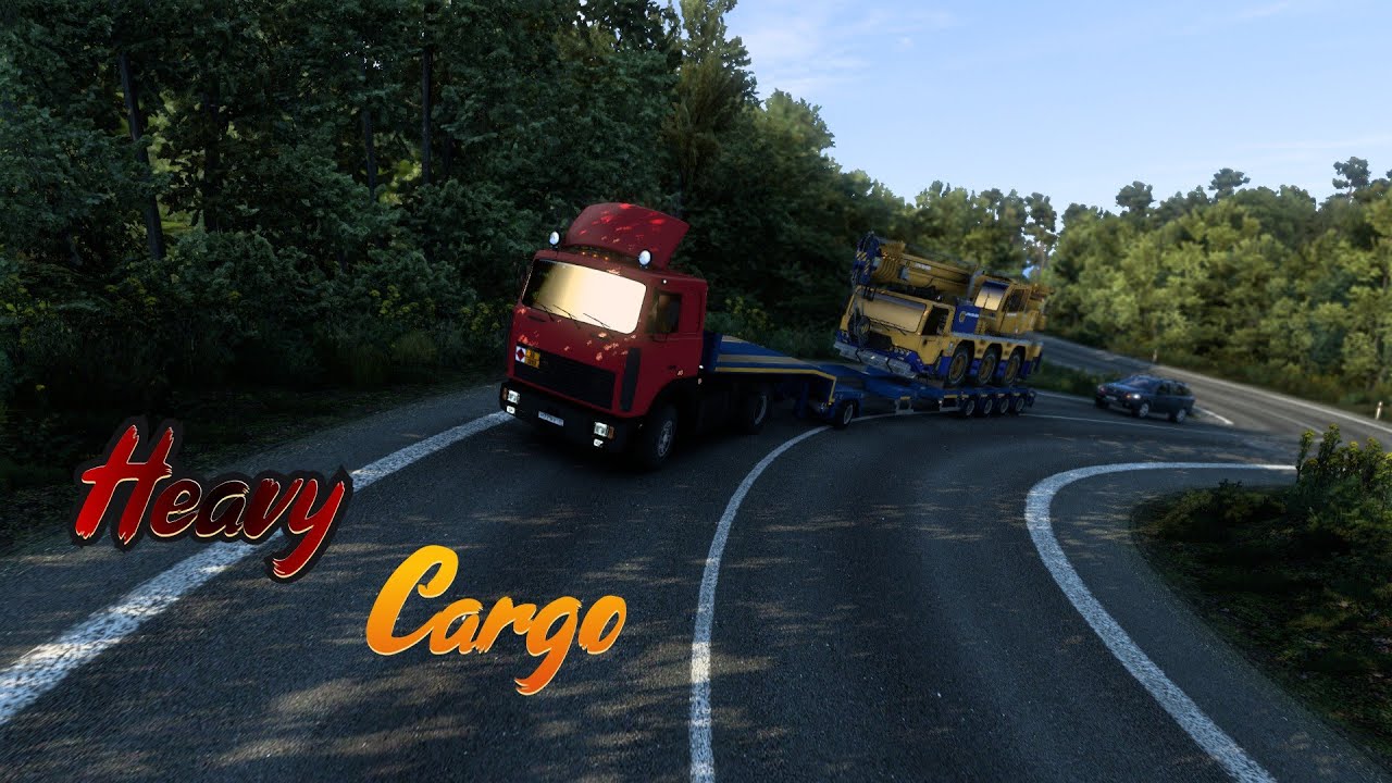 Transporting Heavy Cargo |  Hills Ride  |  Classic truck 440HP |   55T Crane  Cargo