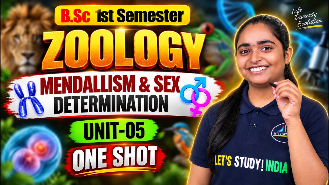 B.Sc 1st Semester Zoology Unit 5 || Mendallism & Sex Determination || semester exams