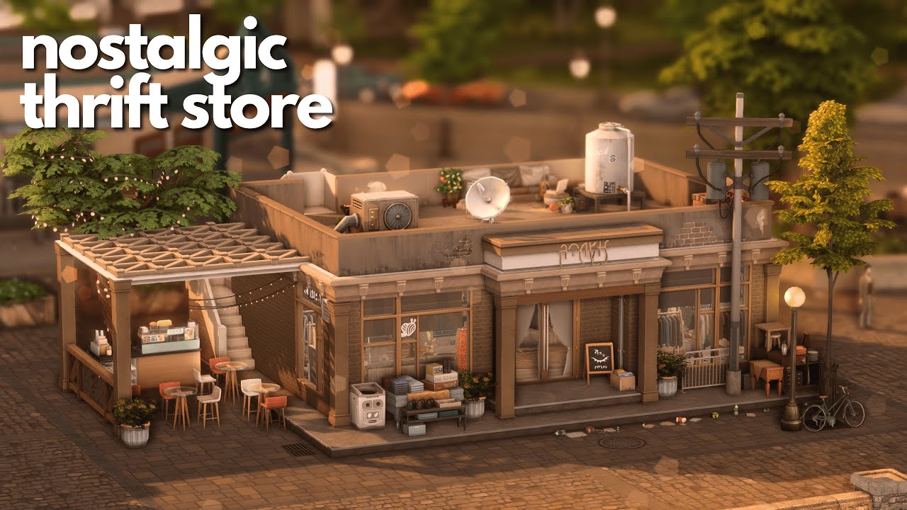 👗 Let’s build a Nostalgic Thrift Store in Copperdale | The Sims 4