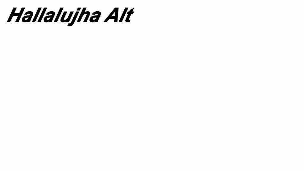 hallajuah alt