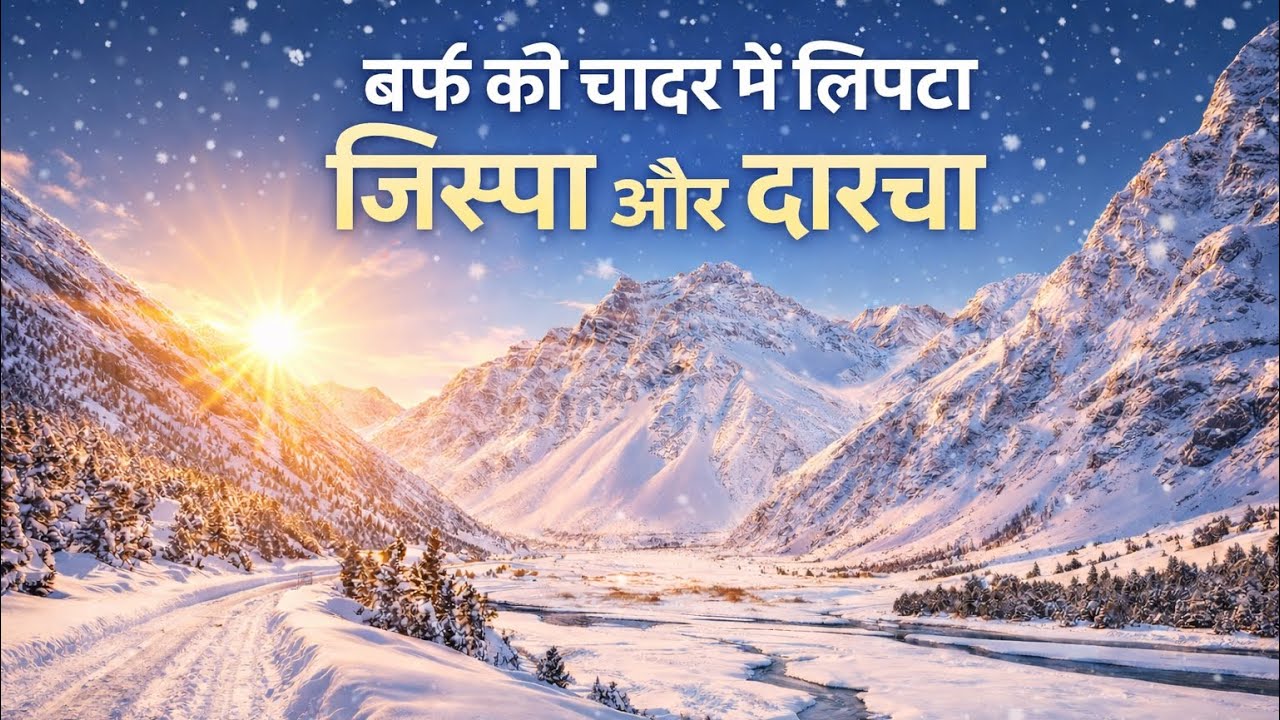 जहाँ हर तरफ़ बर्फ़ ही बर्फ़ है | Jispa & Darcha in Winters