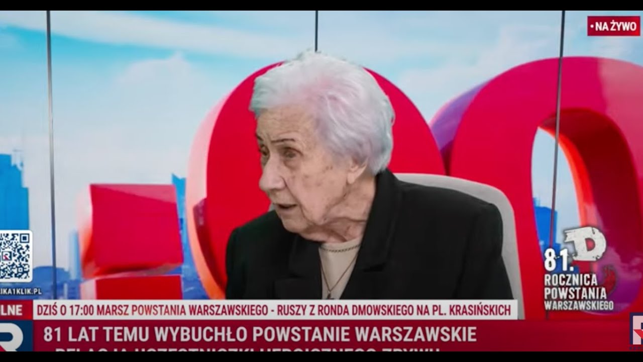Janina Jankowska ps.,,Jasia'' o Powstaniu Warszawskim: Niemcy robili łapanki zawsze w niedzielę