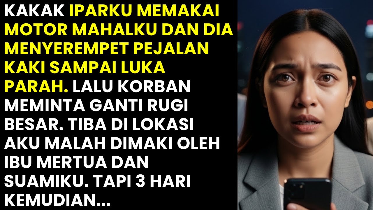 IPAR NABRAK PAKAI MOTORKU, AKU DISALAHKAN! 3 HARI KEMUDIAN MEREKA SYOK KARENA...