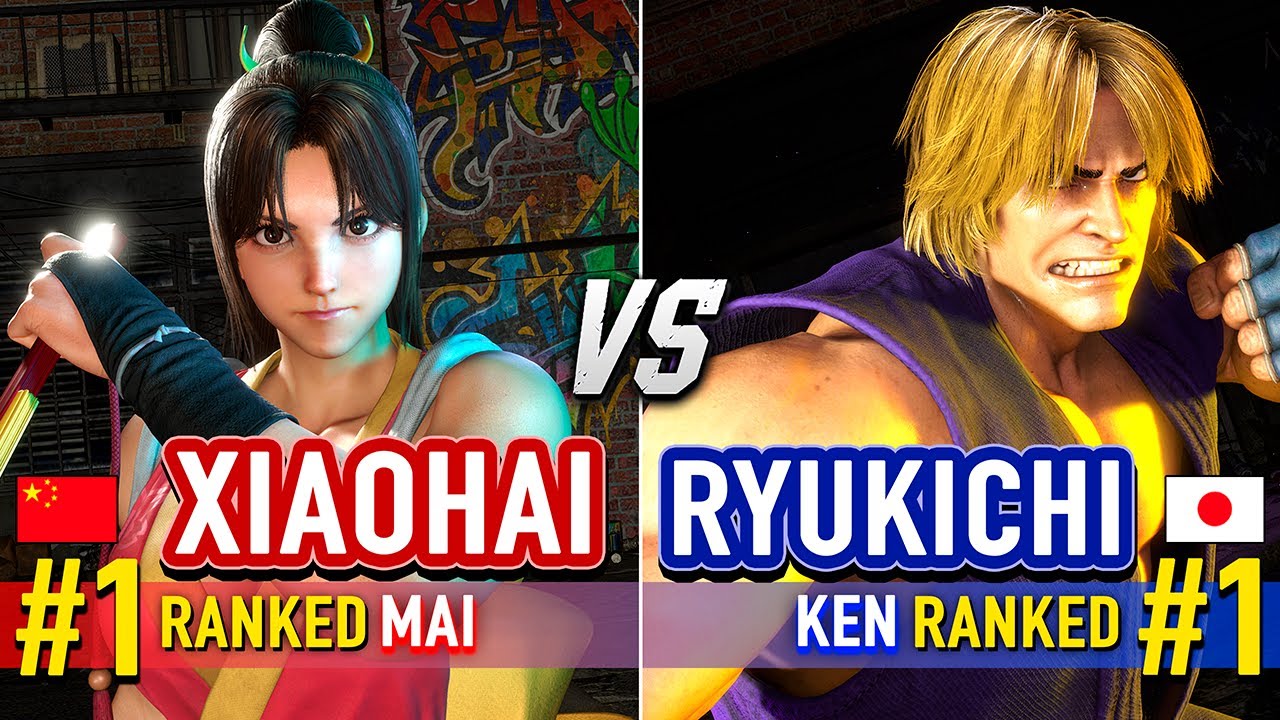 SF6 🔥 XIAOHAI (#1 Ranked Mai) vs RYUKICHI (#1 Ranked Ken) 🔥 Street Fighter 6 High Level Gameplay