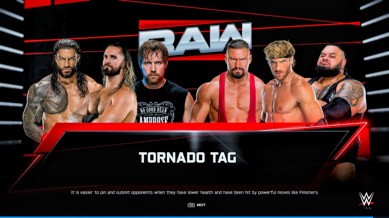 The Shield Brothers Vs The Vision - Tornado Tag Team Match At Raw | WWE 2k25 
