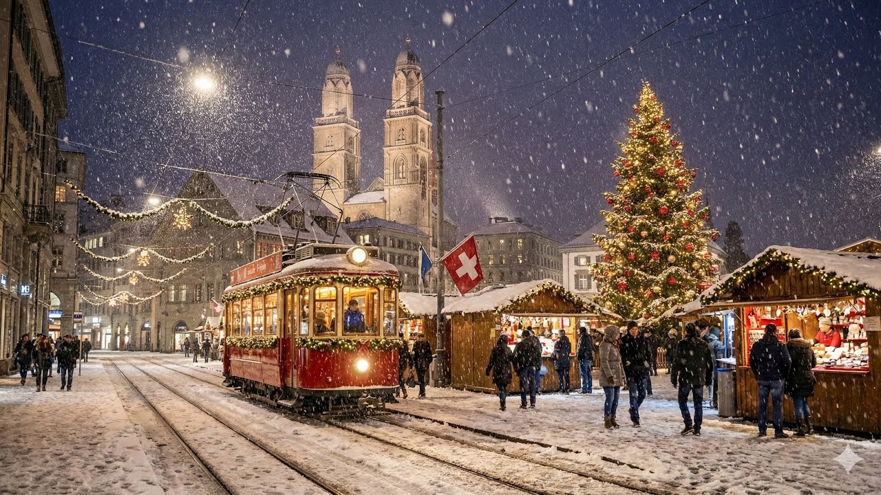 Swiss Paradise in First Heavy Snowfall – Most Beautiful Places Winter Wonderland