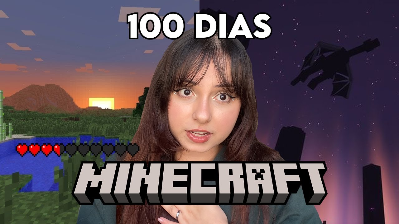 eu joguei 100 dias de minecraft para matar o ender dragon