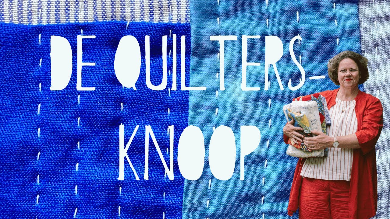 Zo maak je een quiltersknoop. Begin met quilten. Quilten voor beginners.