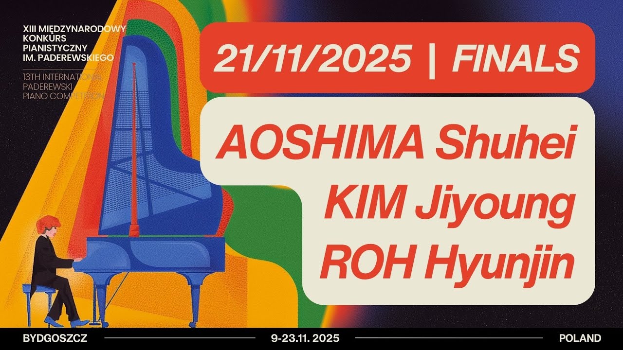 21.11.2025 - Final stage / Aoshima, Kim, Roh - 13th International Paderewski Piano Competition