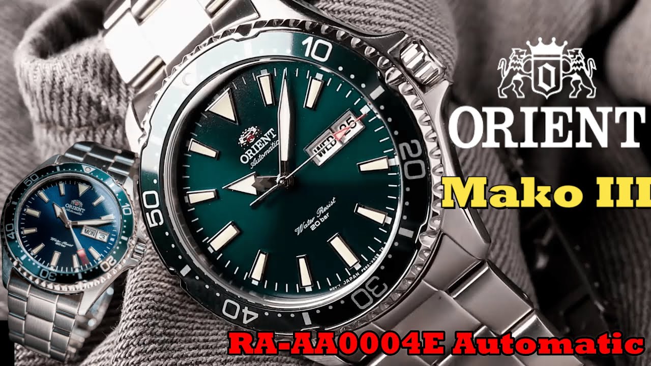 Orient Mako III RA-AA0004E Automatic Divers I Green Dial Stainless Steel