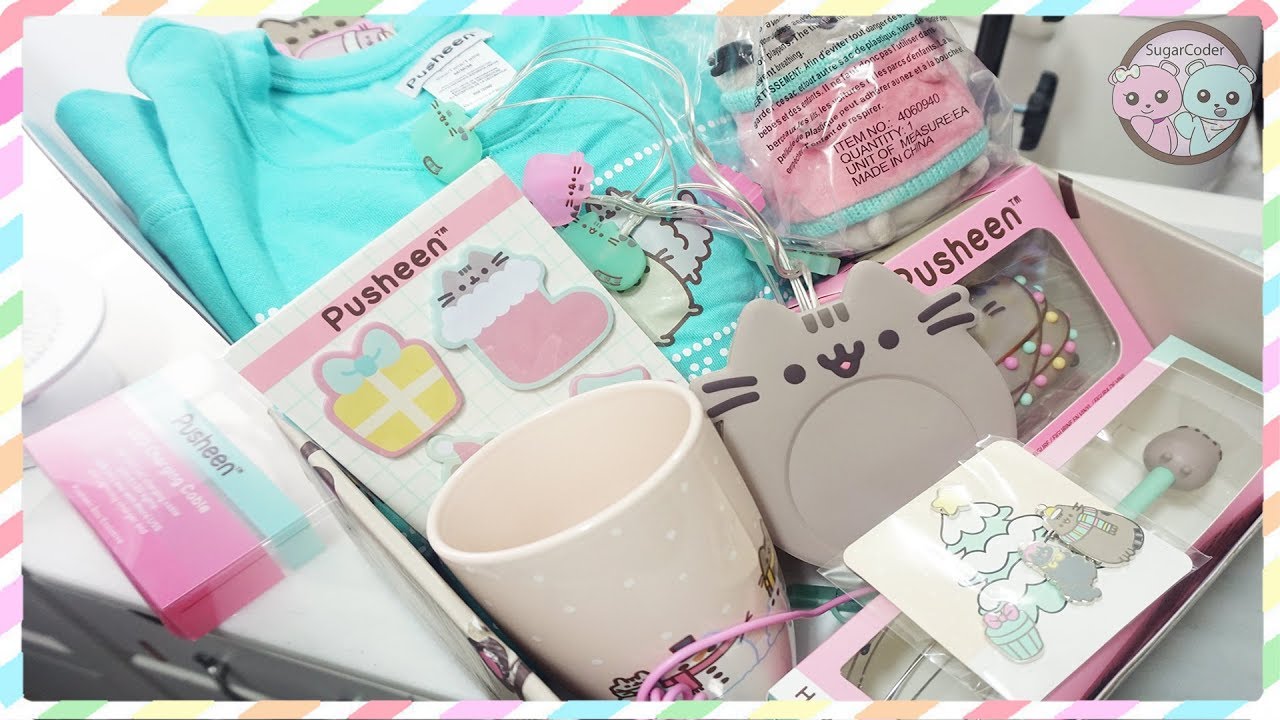 PUSHEEN BOX WINTER 2017 UNBOXING, REVIEW - SUGARCODER 💜 LIFESTYLE