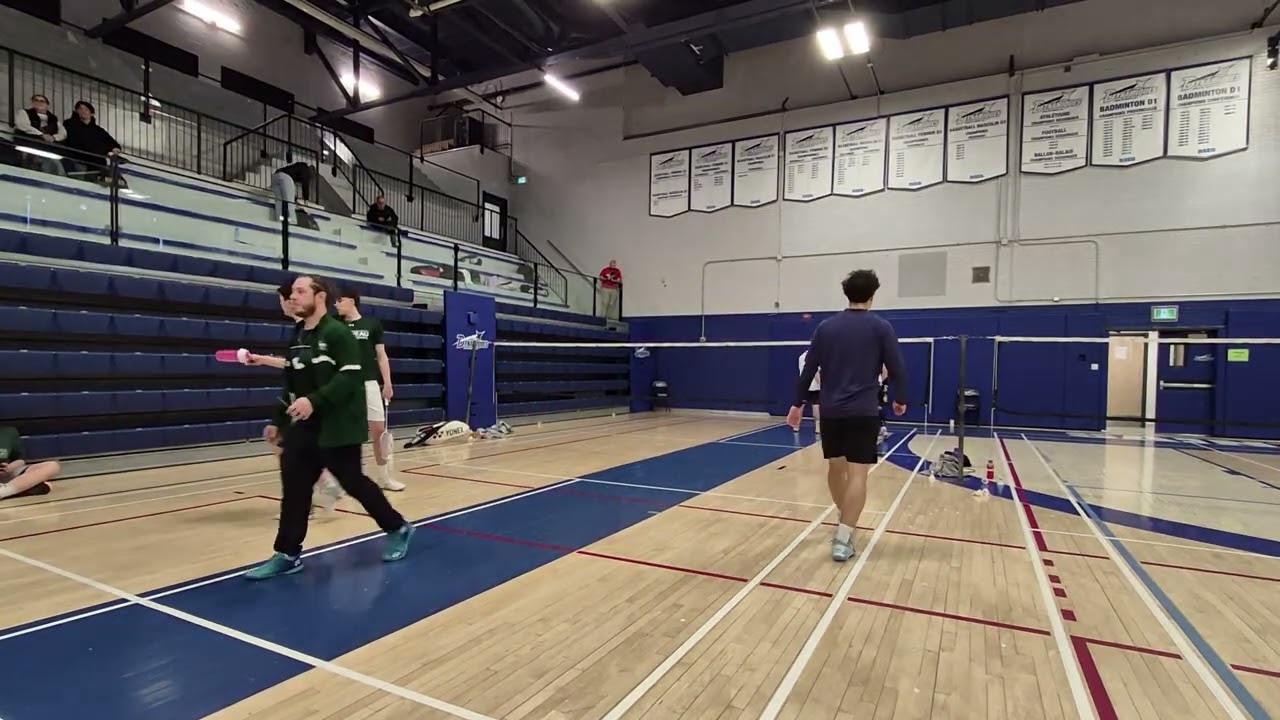 Tournoi Collégiale par Équipe- Double 1- Contre Sherbrooke (1er set)