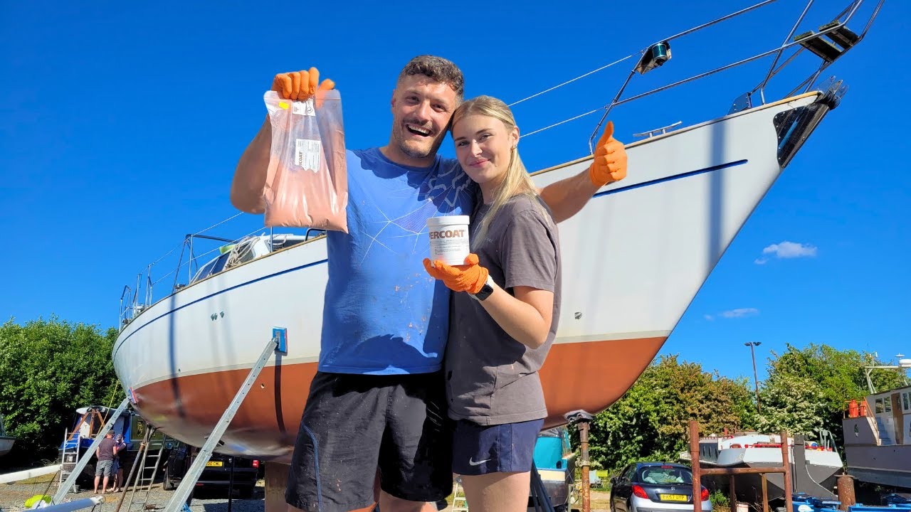 Coppercoat Transformation Begins: Sailboat Restoration Underway!