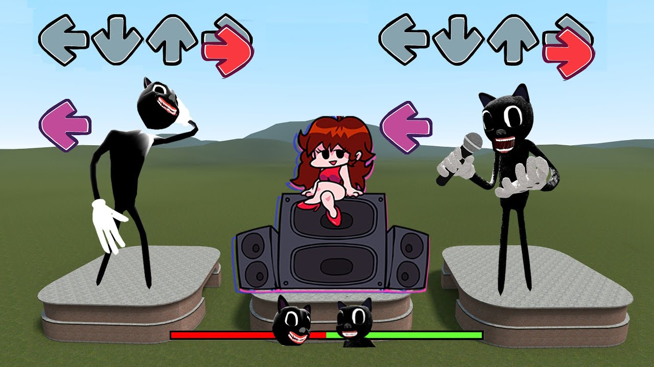 FNF OLD VS NEW CARTOON CAT! Friday Night Funkin' Mod