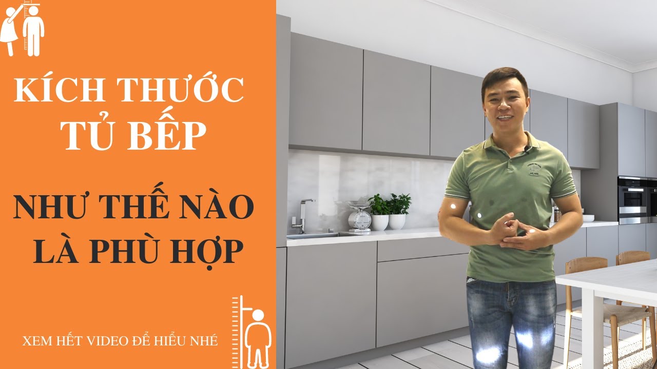 Kích thước tủ bếp phù hợp công năng, thẩm mỹ và sức khỏe bạn