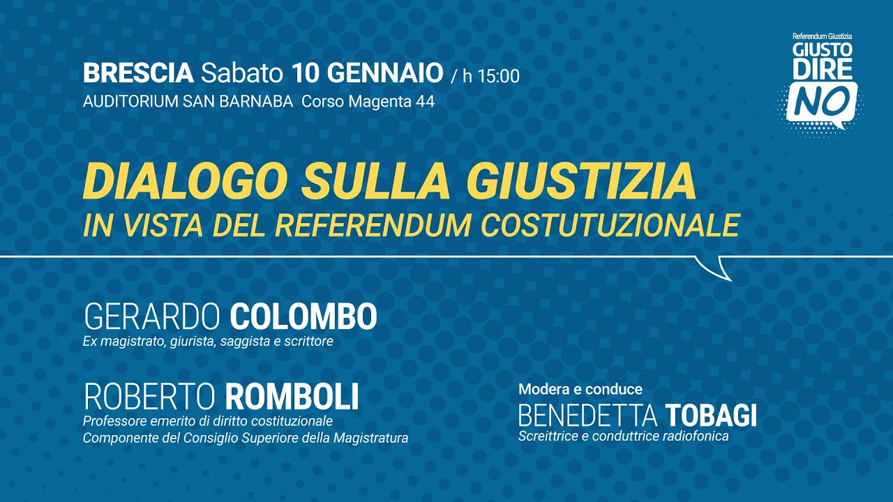 Giusto dire NO - Brescia 10 1 2026
