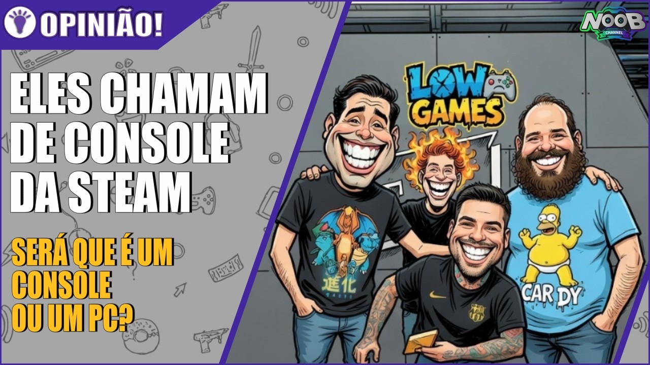 O MAIOR PODCAST E CANAL DE GAMES DO BRASIL CHAMA STEAM MACHINE DE CONSOLE?