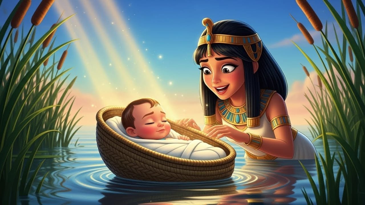 Baby Moses in the Basket - God's Miraculous Rescue Plan || Bible Story