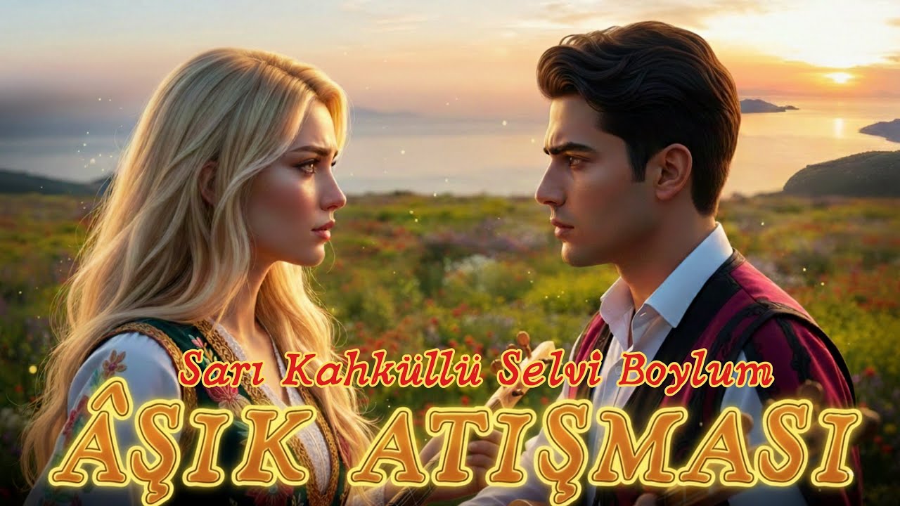 ÂŞIK ATIŞMASI | Sarı Kahküllü Selvi Boylum - Obanın Kızı Manisi | Bağlama ile Erkek & Kadın Atışması