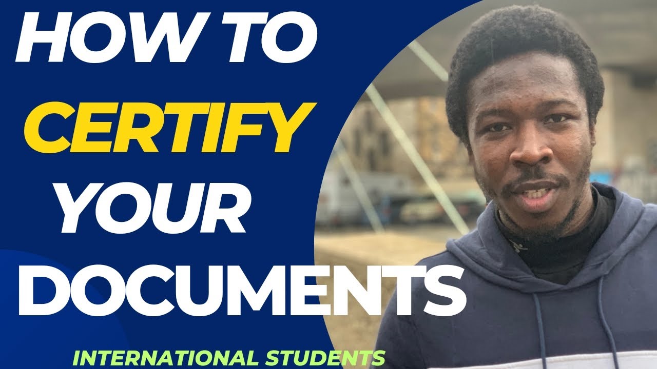 How and where to certify your documents for University Applications.