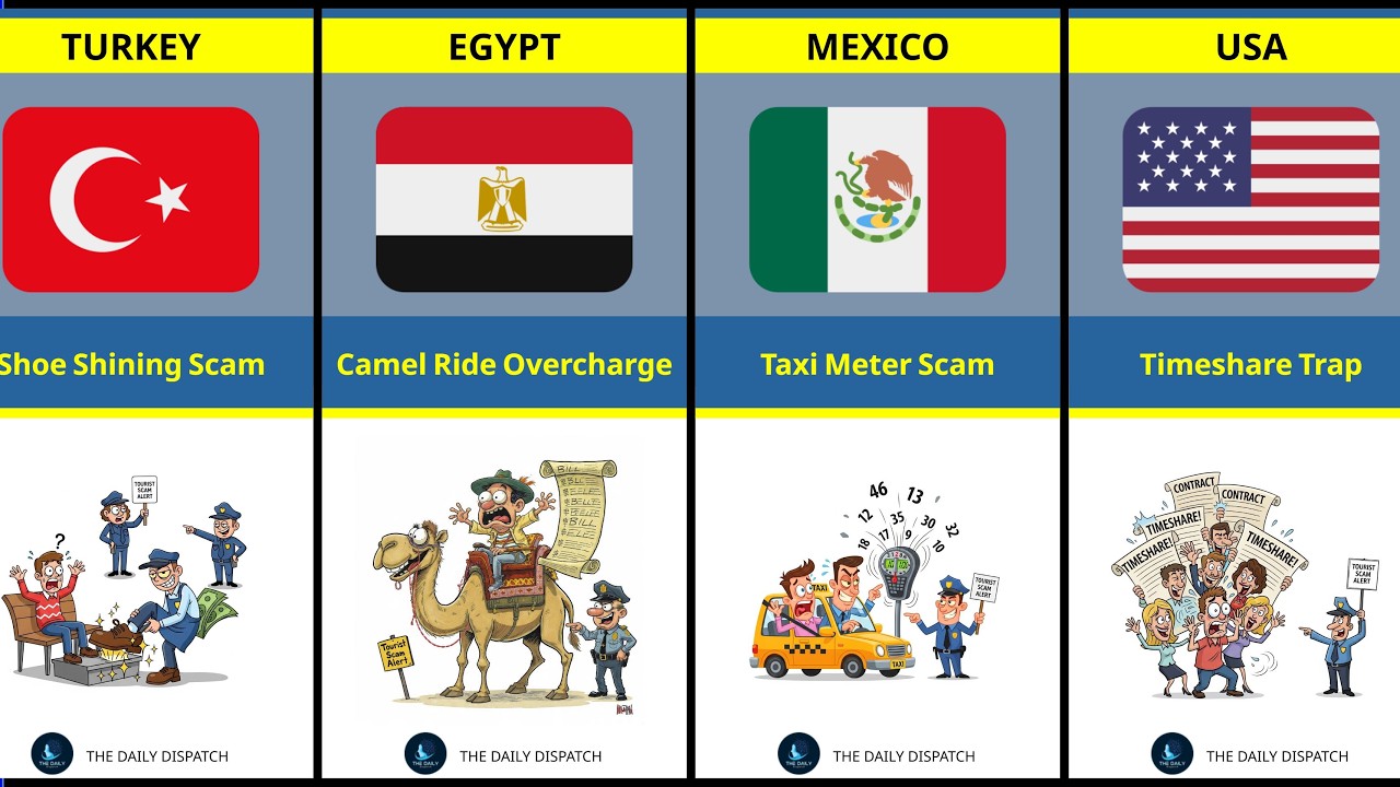 The Biggest Tourist Scam in Every Country 🌍 | Don’t Get Tricked! 😱