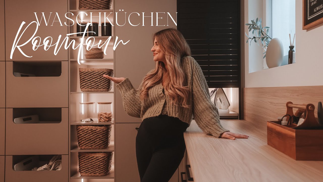 Unsere neue Waschküche 🥰 #roomtour | AnaJohnson