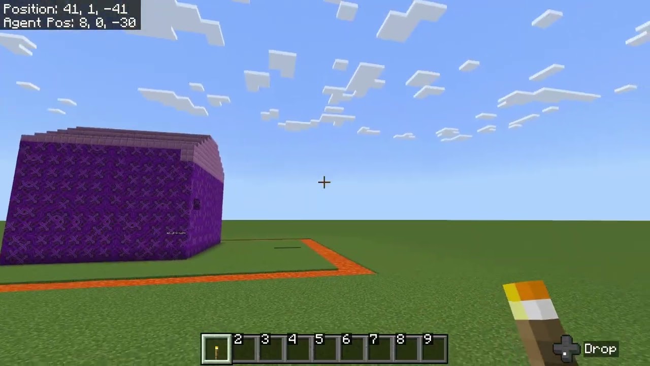 i built a fliying squirrel in minecraft
