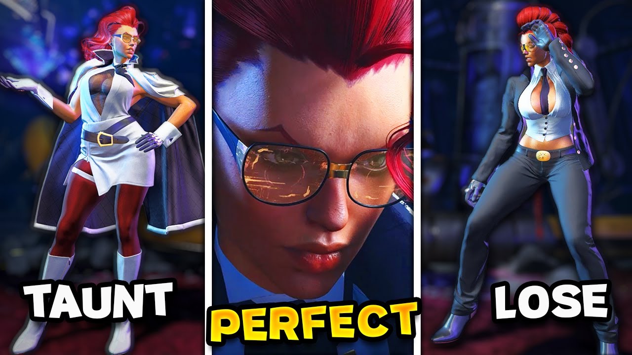 Street Fighter 6 — все анимации C. Viper (идеальные, насмешки, спецприёмы)