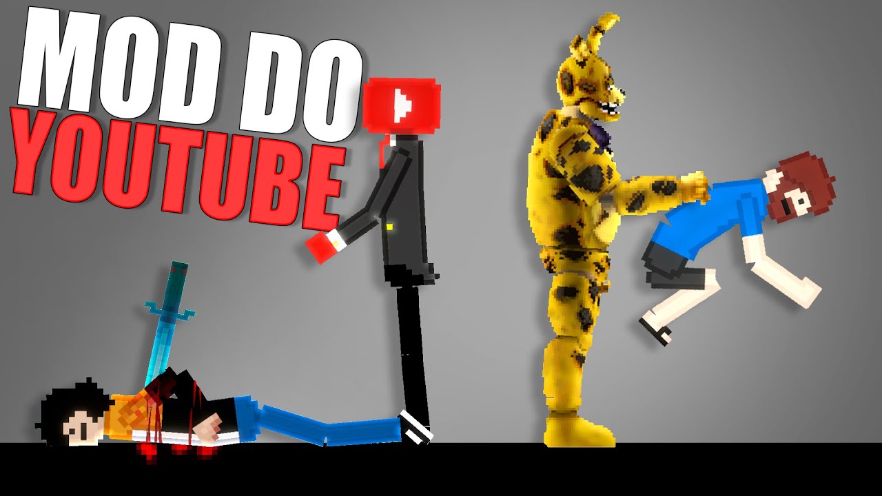 Mod de Youtubers Brasileiros no People Playground de Celular (Melon Sandbox)