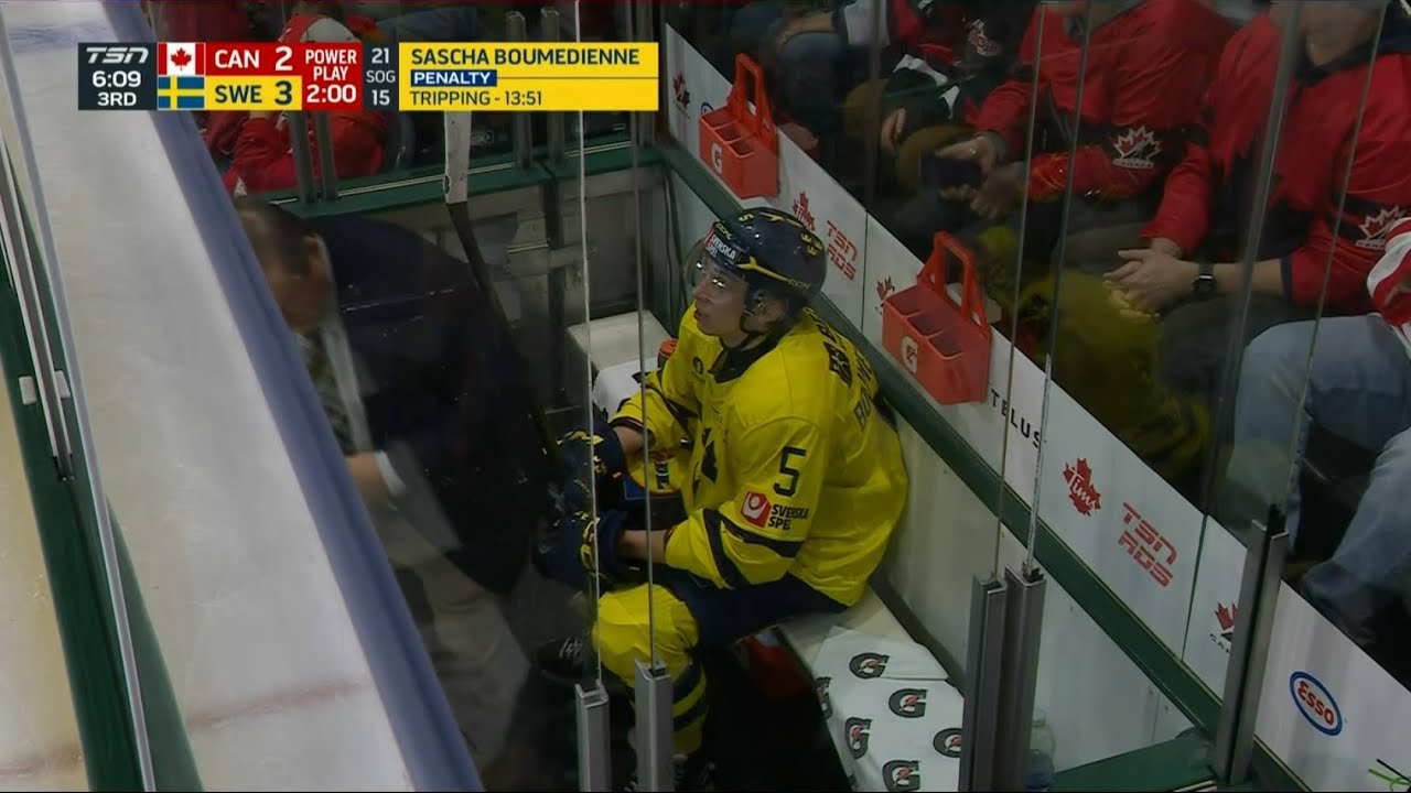 Sascha Boumedienne Shifts - Dec 20 2025 (Sweden vs Canada U20)
