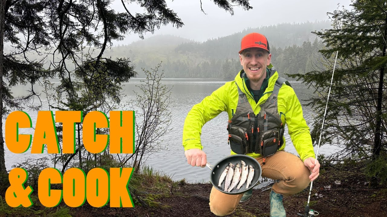 MAINE Spring BROOK TROUT Fishing! Hike, Catch, Cook!