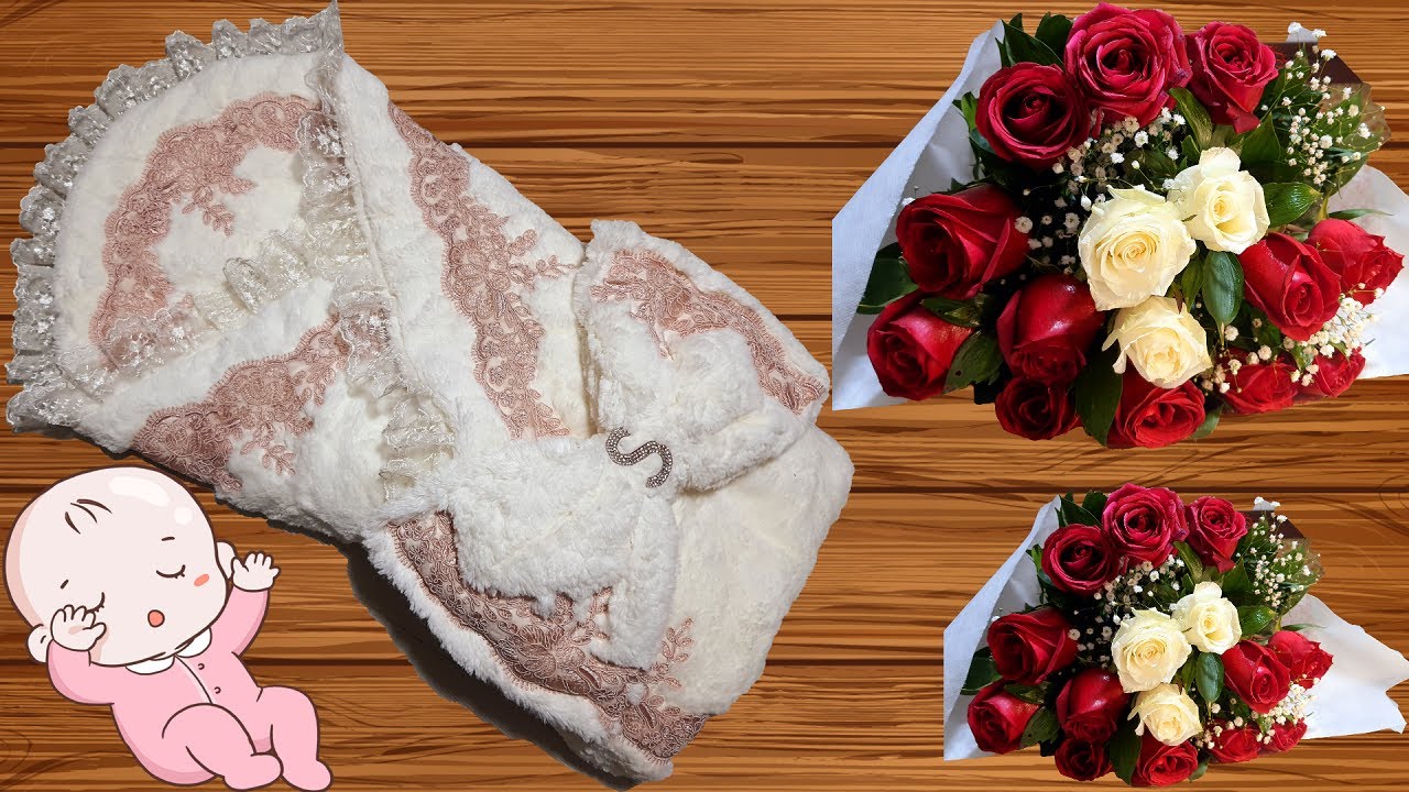 ملحف طفل حديث الولاده مثل الجاهز قياس وفصال وخياطه (عبودي فاجئني بهدية حلوه)