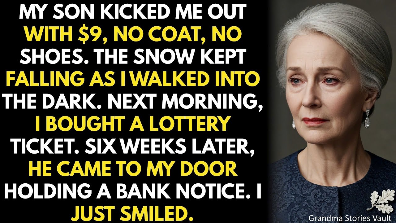 My Son Kicked Me Out with $9 and No Coat or Shoes — But I Used That Money to Win $1,000,000...