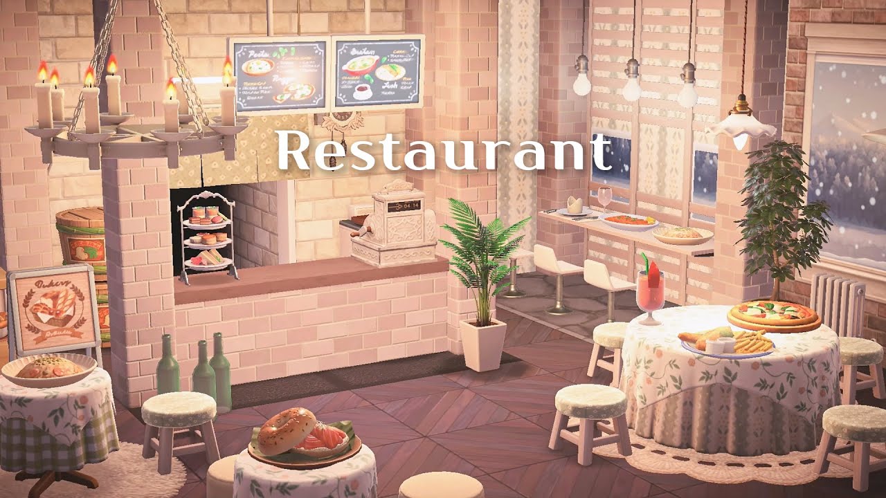 모동숲, 동물들의 데이트 장소 만들기 🍽 | 해피홈