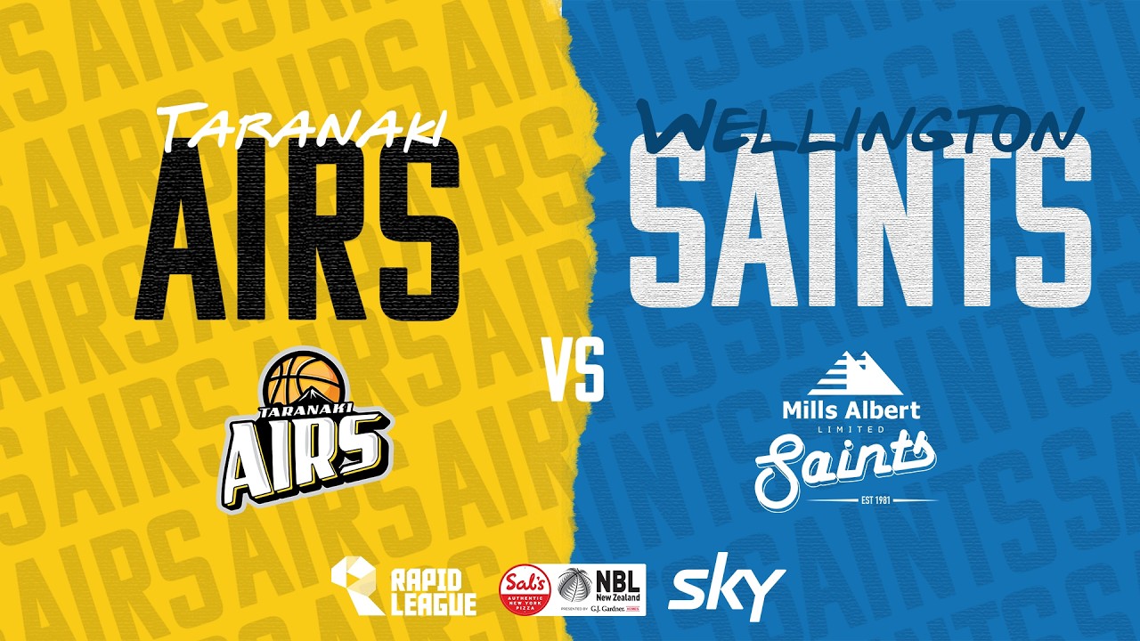 Taranaki Airs v Wellington Saints | Full Basketball Game&nbsp;| @SalsNBL 2026