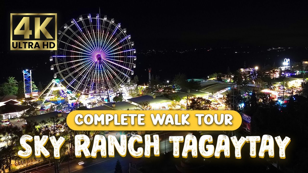 Amusement park with AMAZING PANORAMIC VIEWS! | Sky Ranch Tagaytay | Full Walking Tour 2024